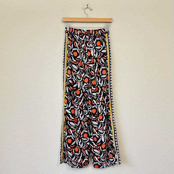 ANTHROPOLOGIE Breezy Printed Straight Pants Multi Motif Relaxed Boho - Picture 2 of 15